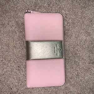 Pink and Gold Kate Spade Wallet